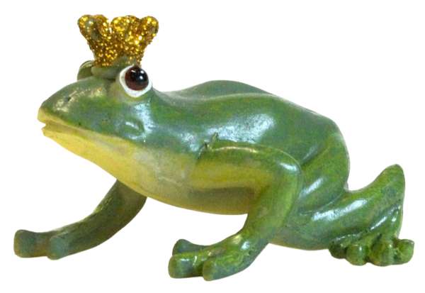 3er Set Niedlicher Froschkönig in Geschenktasche ca. 3,5 cm - Dekofigur
